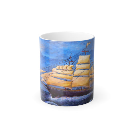 Whimsical Wavehopper Color Morphing Mug, 11oz