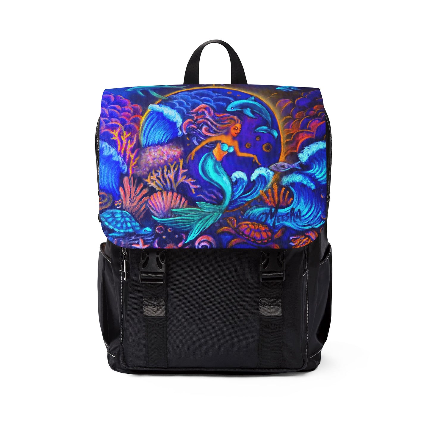 Celestial Extraterrestrial Unisex Casual Shoulder Backpack