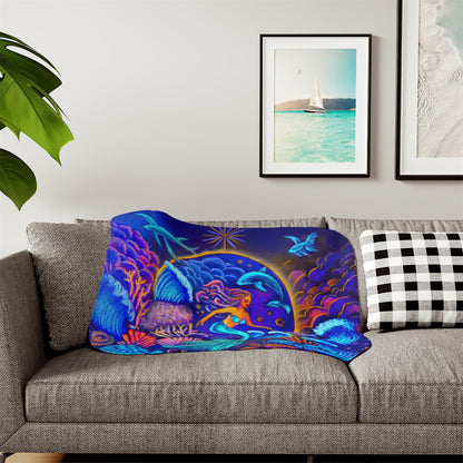 Celestrial Extraterrestrial Super Snuggly Sherpa Blanket