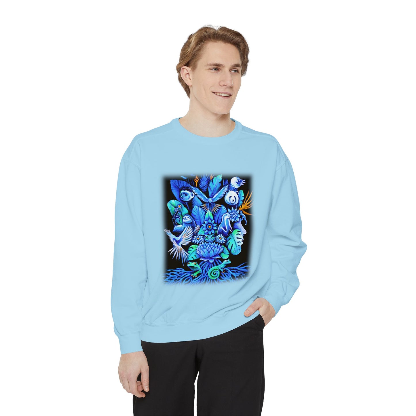 Out of the blue Unisex Garment-Dyed Sweatshirt