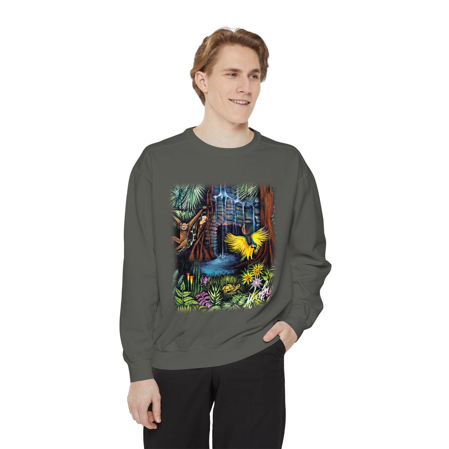Amazonia Unisex Garment-Dyed Sweatshirt