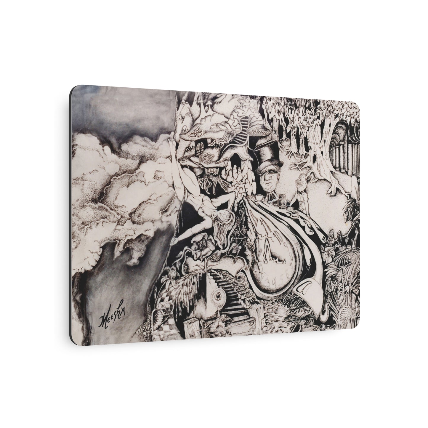 Alice In Blunderland Metal Art Sign