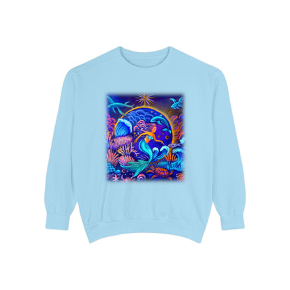Celestrial Extraterrestrial Unisex Garment-Dyed Sweatshirt