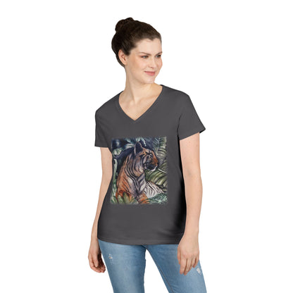 Watchful Warrior Ladies' V-Neck T-Shirt