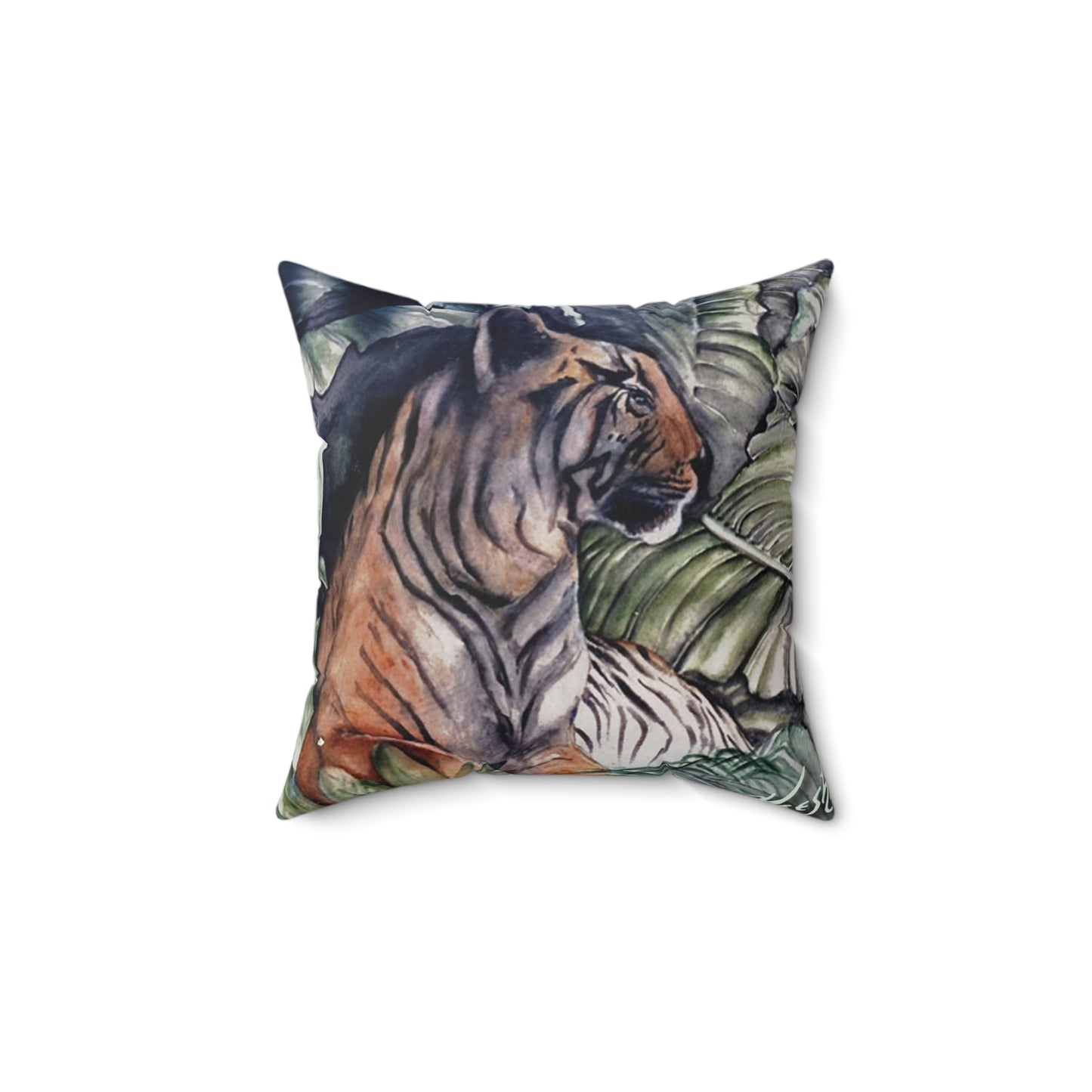 Watchful Warrior Spun Polyester Square Pillow