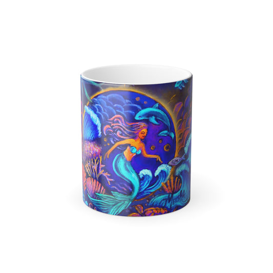 Celestrial Extraterrestrial Color Morphing Mug, 11oz