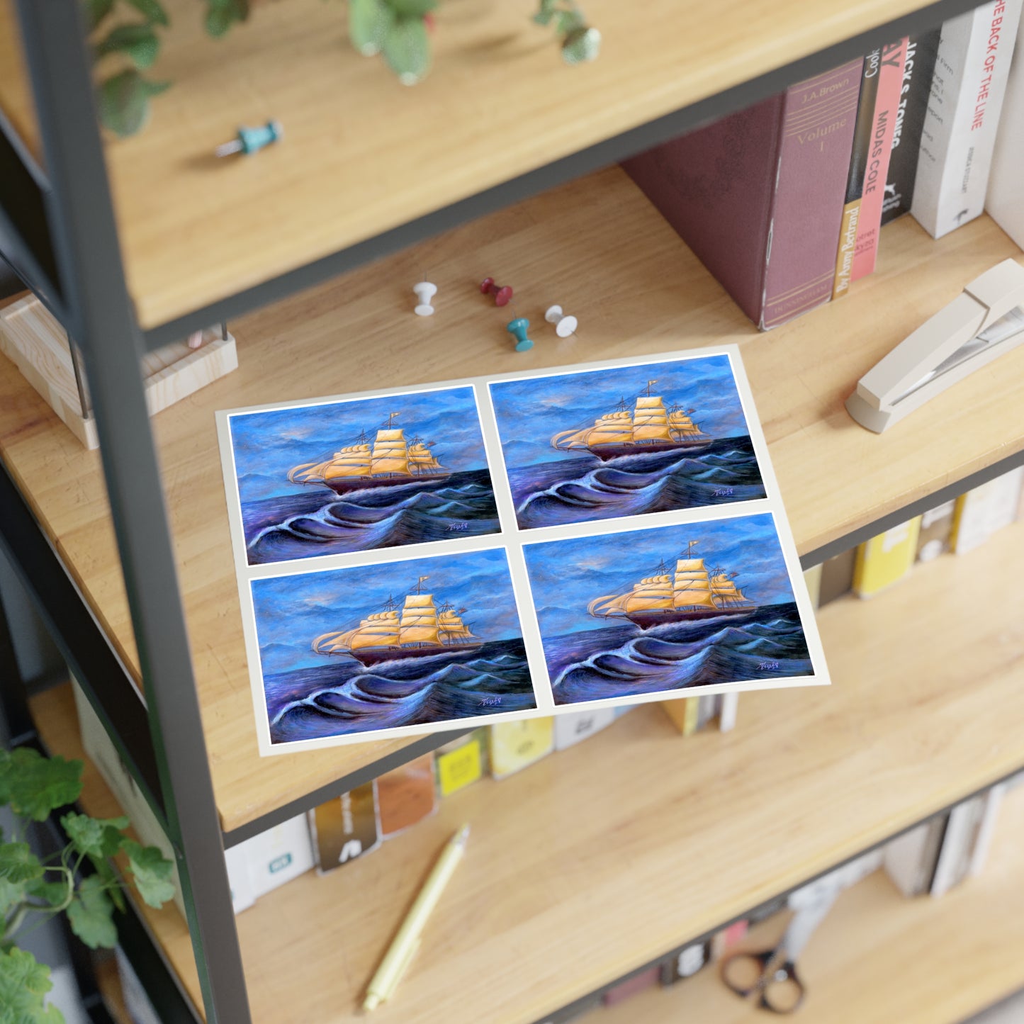 Whimsical Wavehopper Sticker Sheets, 6"x4"