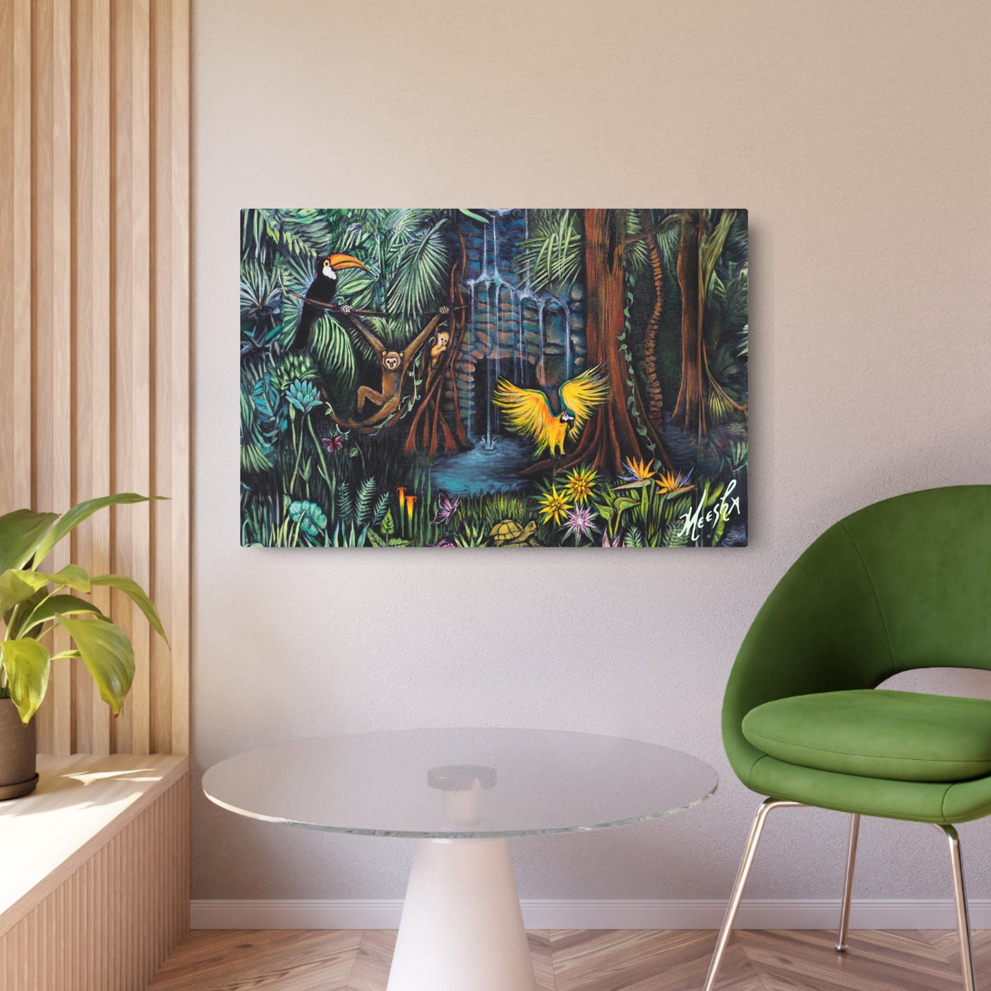 Amazonia Metal Art Sign