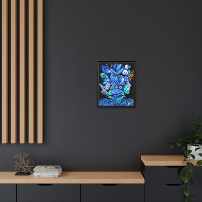 Out of The Blue Framed Canvas Print