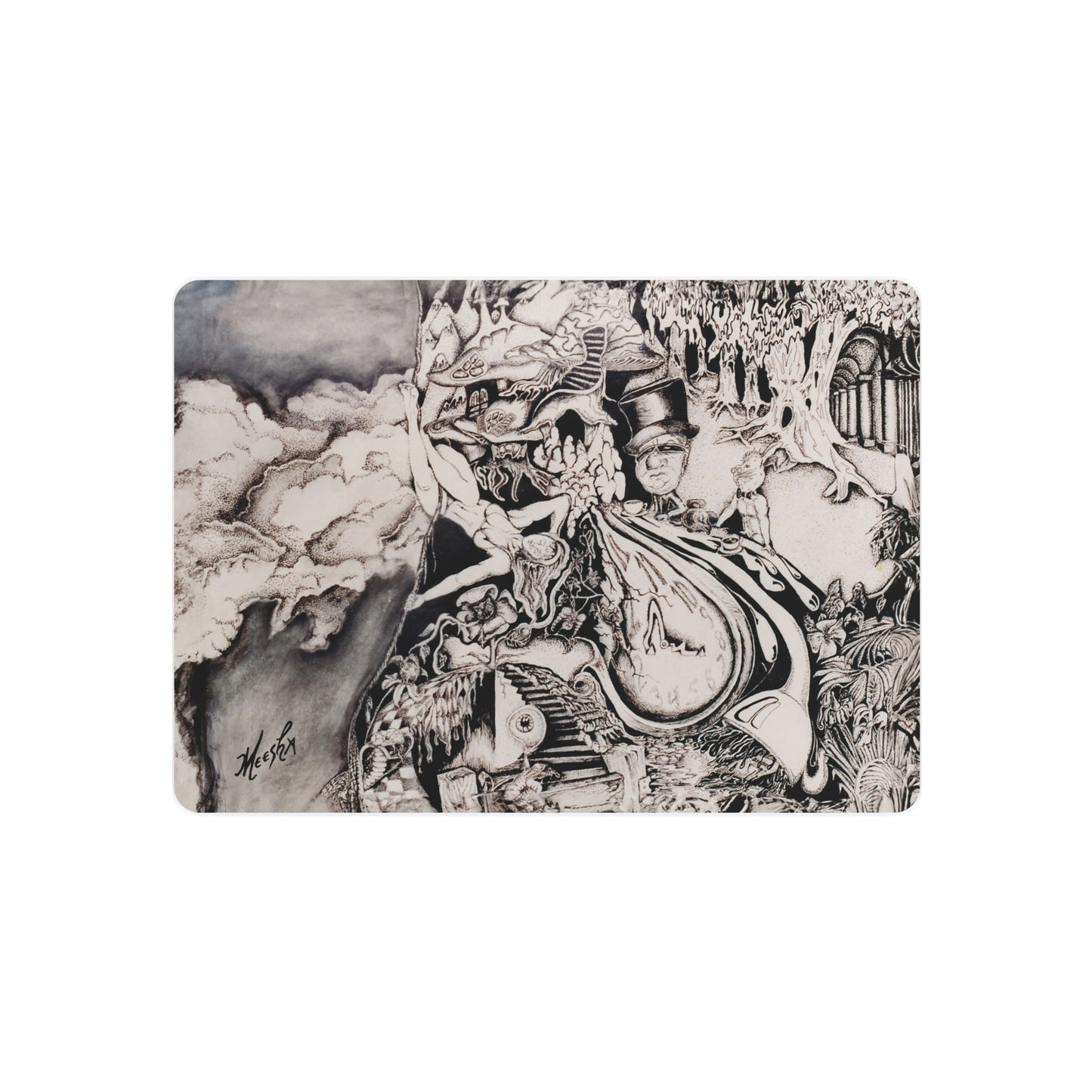 Alice In Blunderland Metal Art Sign