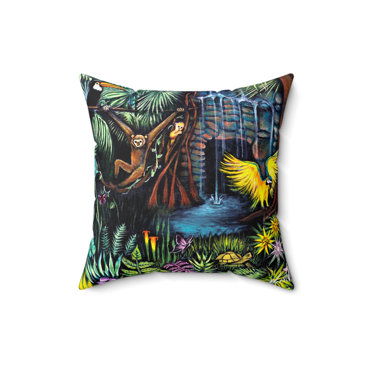 Amazonia Spun Polyester Square Pillow