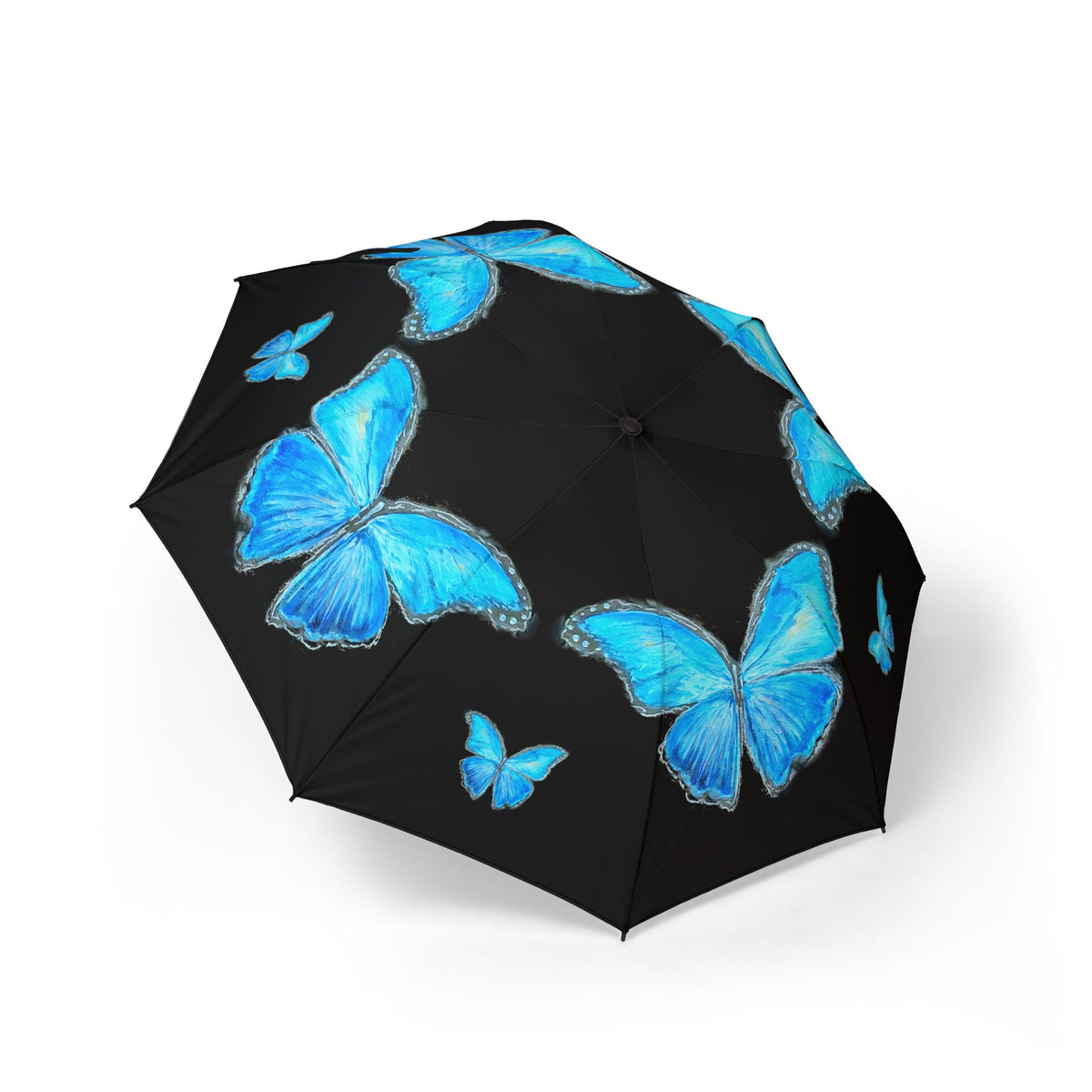 Beautiful Morpho Butterfly Foldable Umbrella